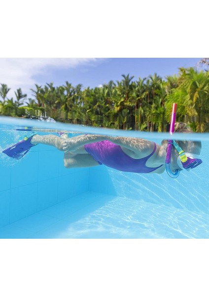 Deniz Gözlüklü Şnorkel ve Palet 3 Ü 1 Arada Dalış Seti Pembe 7 Yaş ve Üzeri fiyatları