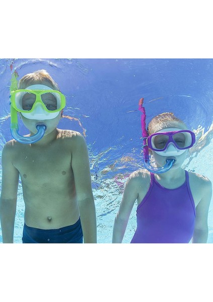 Deniz Gözlüklü Şnorkel ve Palet 3 Ü 1 Arada Dalış Seti Pembe 7 Yaş ve Üzeri modelleri