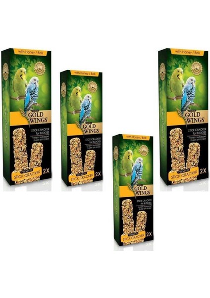 Premium Muabbet Kuşu Ballı Kraker 2X65GR.X 4 Adet