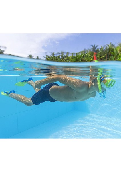 Deniz Gözlüklü Şnorkel ve Palet 3 Ü 1 Arada Dalış Seti Yeşil 7 Yaş ve Üzeri fiyatları