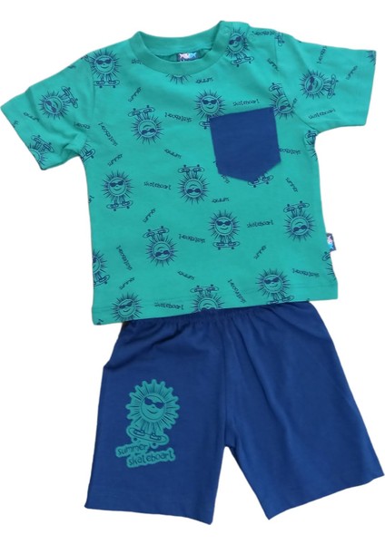 Skateboart Erkek Bebek Şortlu 2 Parça Takım 232289