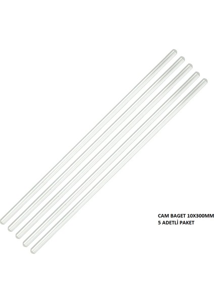 Cam Baget 10x300mm - 5 Adetlik Set