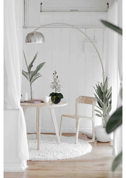 Islak Beyaz Mini Orkide Hediyelik Yapay Çiçek modelleri