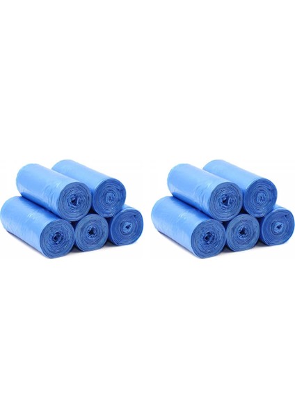 10 Rulo Orta Boy Çöp Torbası Toplam 200 Adet 55*60CM / Dayanıklı Mavi Çöp Poşeti Mutfak Temizlik