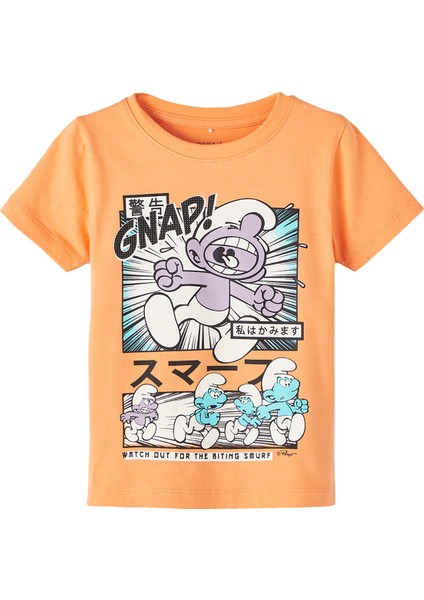 Name İt T-Shirt 5 Yaş Turuncu