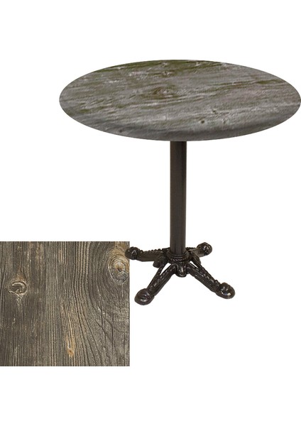 Çipa Werzalit Yuvarlak Masa Q 70CM Esb -Old Pine