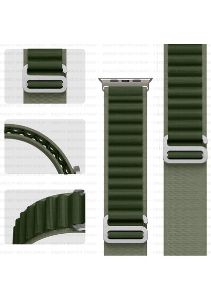 Apple Watch 38MM 40MM 41MM Seri 1 2 3 4 5 6 7 8 Se Uyumlu Kordon Frost Alpine Loop Kordon fırsatları