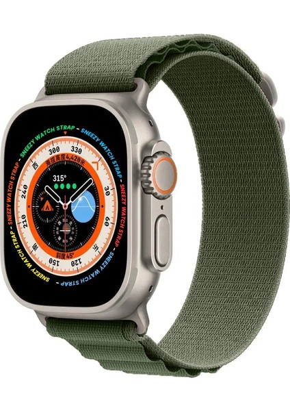 Apple Watch 49MM Ultra Seri Uyumlu Kordon Frost Alpine Loop Kordon