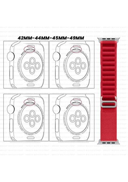 Apple Watch 49MM Ultra Seri Uyumlu Kordon Frost Alpine Loop Kordon modelleri