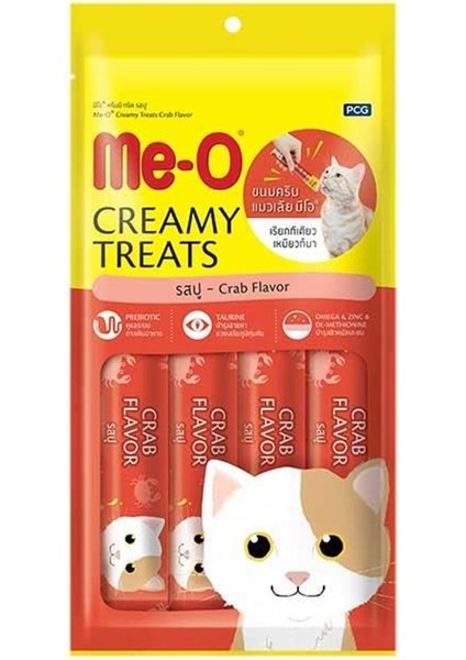 Meo Yengeç ve Ton Balığı Krema Kedi Ödülü 4X15GR