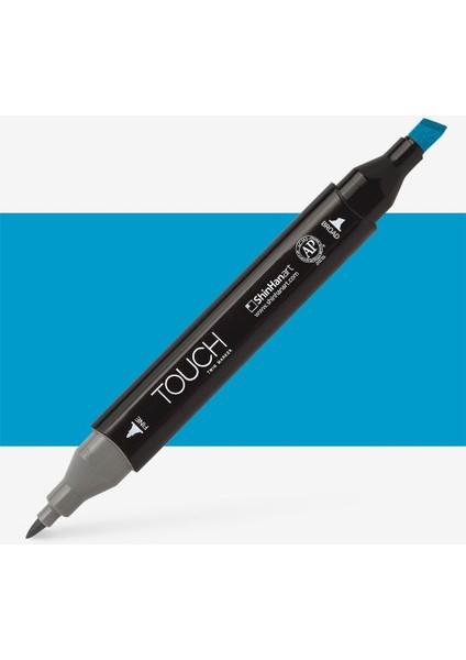Touch Twin Marker Pen : Çift Uçlu Marker Kalemi : Cerulean Blue : B63