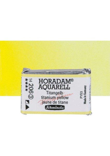 Horadam Aquarell Tam Tablet Sulu Boya Titanium Yellow 206 S.3
