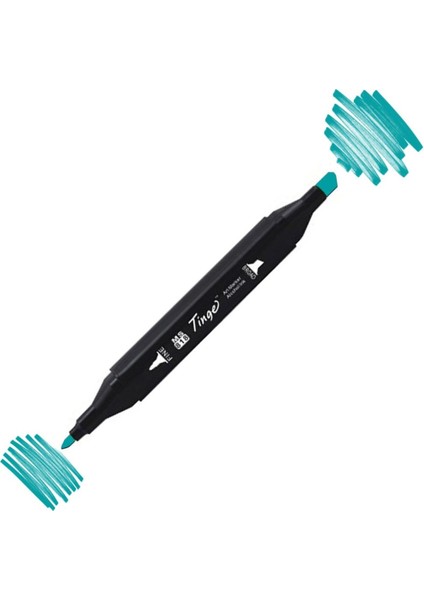 Twin Çift Uçlu Marker Kalemi B65 Ice Blue