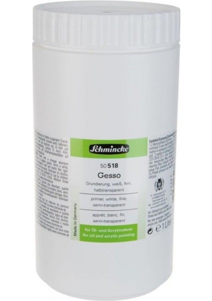 Gesso Primer, Fine, Semi-Transparent 518 1000ML (Yarı Transparan)