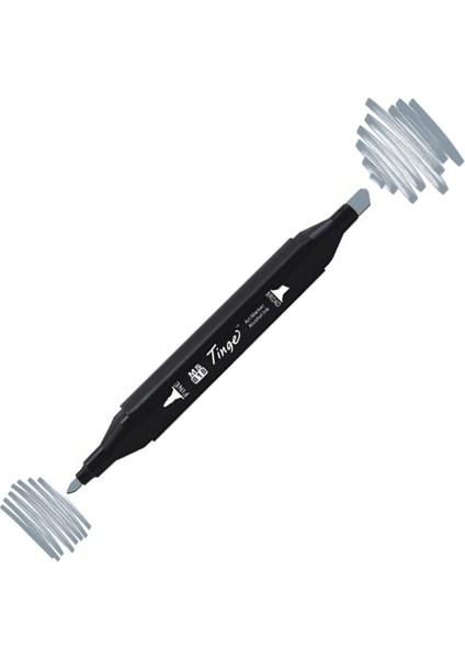 Twin Çift Uçlu Marker Kalemi Bg5 Blue Grey