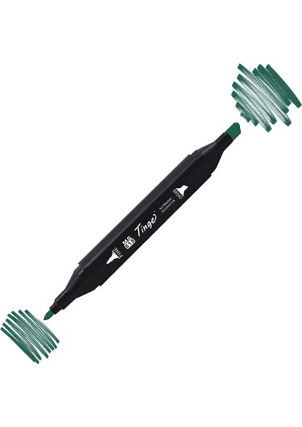 Twin Çift Uçlu Marker Kalemi BG51 Dark Green