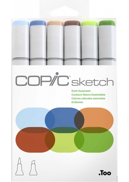Sketch Marker 6lı Set Earth Essentials