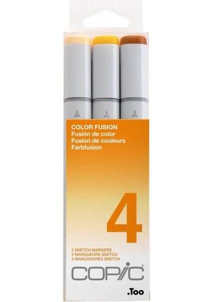 Sketch Marker 3lü Set Color Fusion 4