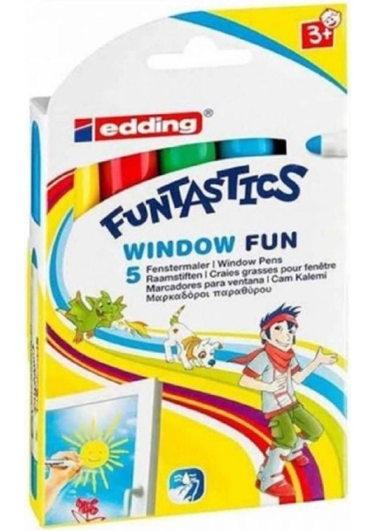Funtastics Window Fun Cam Kalemi 5'li Set