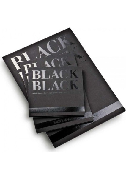 Black Black 300GR Siyah Çok Amaçlı Resim Blok 20 Sayfa A2 (42X59.4CM)