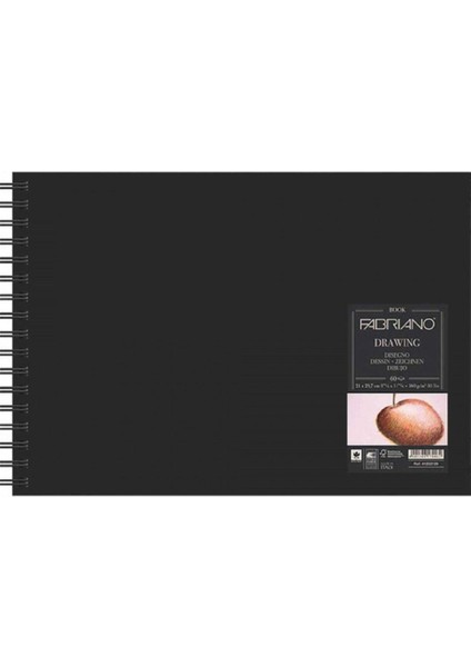 Drawing Book Natural Grain 160GR Landscape Spiralli Çizim Blok 60 Sayfa A4 (21X29.7CM)