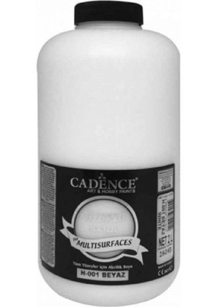 Yayınları Hybrid Acrylic For Multisurfaces Akrilik Boya 2000ML Beyaz 01