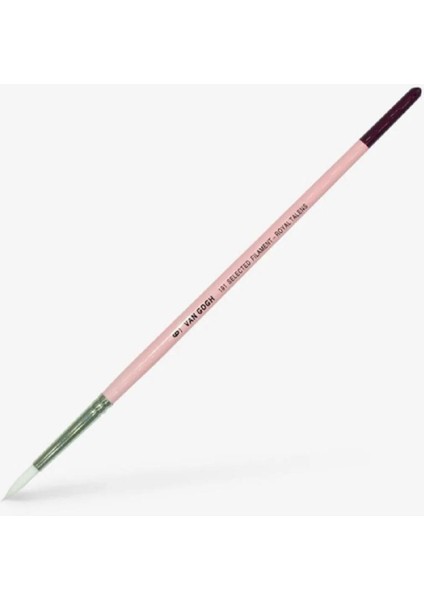 191-B Serisi : Sentetik Beyaz Kıl Sulu Boya Fırçası : Yuvarlak Uç : No 6