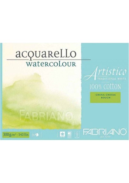 Artistico Traditional White Rough 300GR Suluboya Blok 20 Sayfa 31X41CM