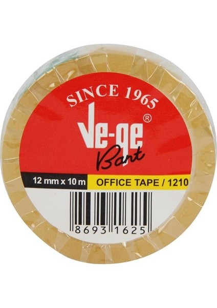 Vege 12'li 12MMX10M Office Tape Tower Vege