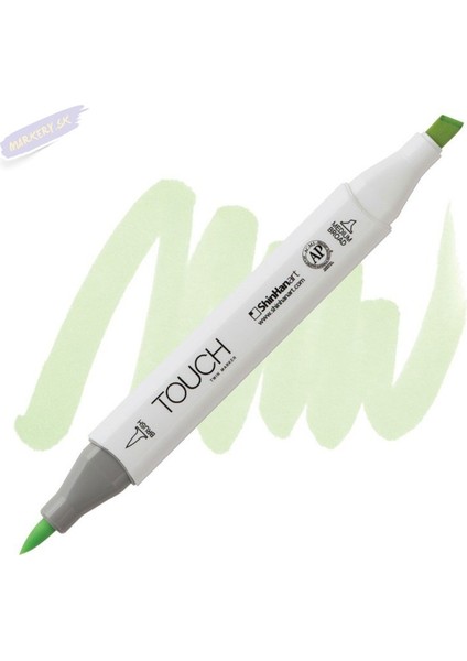 Touch Twın Brush Pen : Çift Taraflı Marker : GY173 Dim Green