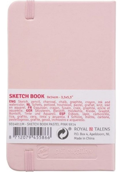 Art Creation Sketch Books Eskiz Defteri 140GR. 9 x 14 Pembe