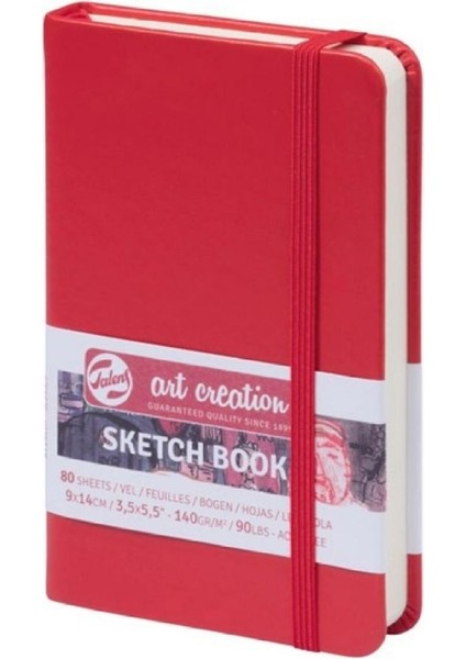 Art Creation Sketch Books Eskiz Defteri 140GR. 9 x 14 Kırmızı