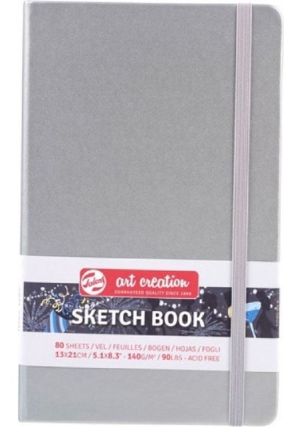 Art Creation Sketch Books Eskiz Defteri 140GR. 13 x 21 Gümüş