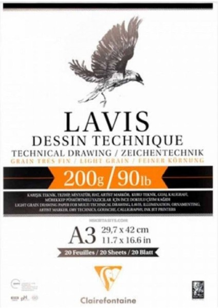 Alpha Lavis Multi Teknik Blok 200GR 20 Sayfa A3 (29.7X42CM)