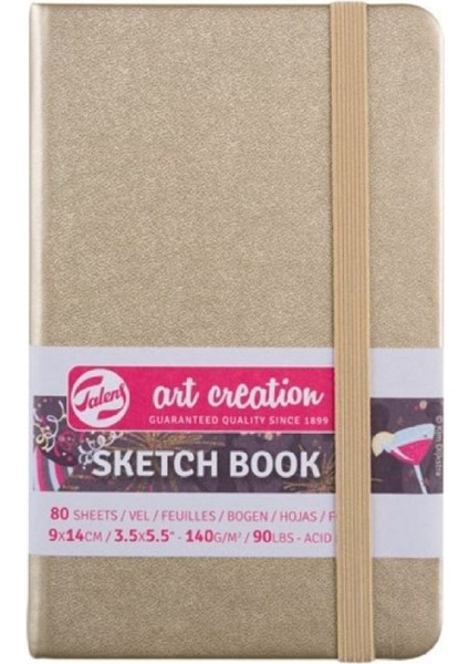 Art Creation Sketch Books Eskiz Defteri 140GR. 9 x 14 Altın
