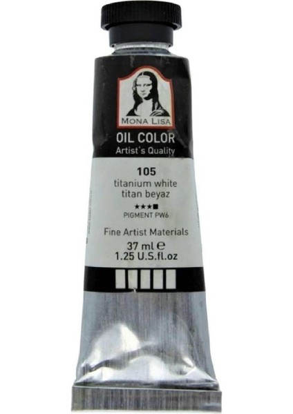 Mona Lisa Yağlı Boya 37ML 105 Titanium White