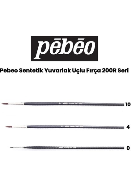 200R Seri Sentetik Yuvarlak Uçlu Fırça Seti