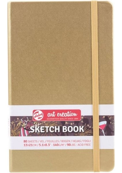 Art Creation Sketch Books Eskiz Defteri 140GR. 13 x 21 Altın
