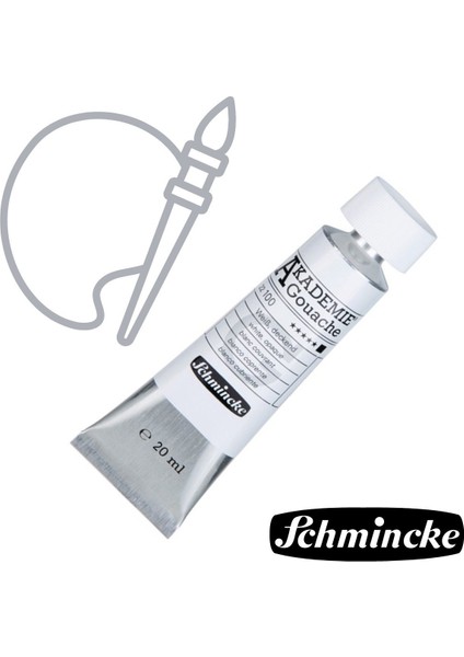 Schmincke Akademie Guaj Boya 20ML 100 White Opaque fiyatları