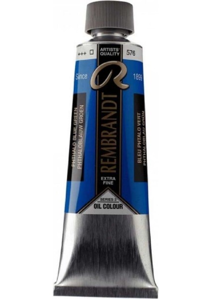 Rembrandt Yağlı Boya 150ML Phthalo Blue Green 576 S.3