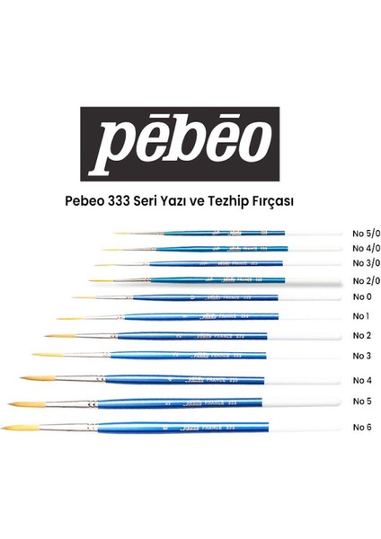 333 Seri Yazı ve Tezhip Fırçası Set