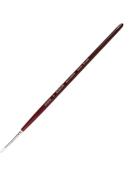 Sentetik Sulu Boya Beyaz Kıl Yuvarlak Fırça Seri 1092R No: 3/0