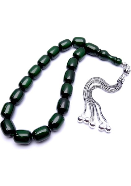 Haki Renk Kapsül Kesim Gümüş Kamçılı Efe Maskot Kehribar