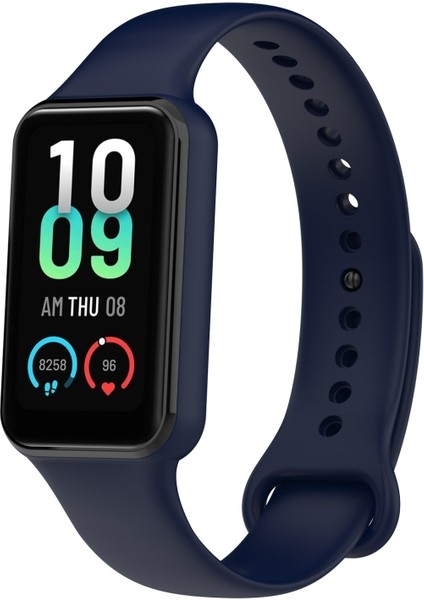 Xiaomi Amazfit Band 7 ile Uyumlu Kordon Silikon Esnek Ayarlanabilir Kordon Kayış
