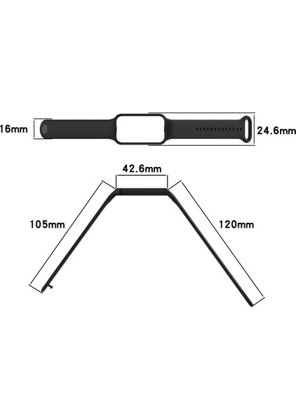 Xiaomi Amazfit Band 7 ile Uyumlu Kordon Silikon Esnek Ayarlanabilir Kordon Kayış