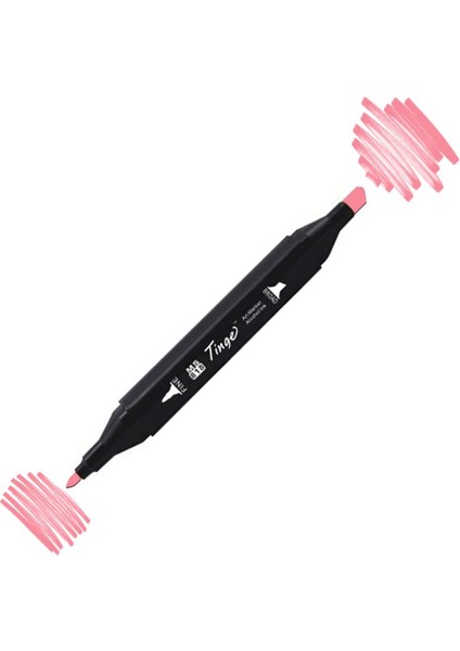 Twin Çift Uçlu Marker Kalemi R8 Rose Pink