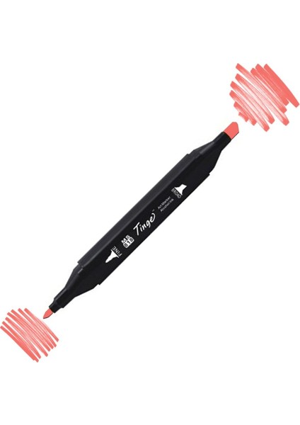Twin Çift Uçlu Marker Kalemi R16 Coral Pink