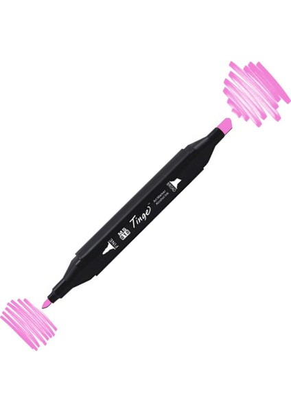 Twin Çift Uçlu Marker Kalemi P88 Purple Grey