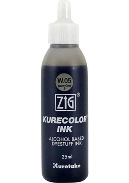 Kurecolor Refill Ink Mürekkep 25ML W05 Warm Gray 5