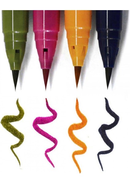 RB-6000AT Clean Color Real Brush Pen 4'lü Set Vd modelleri